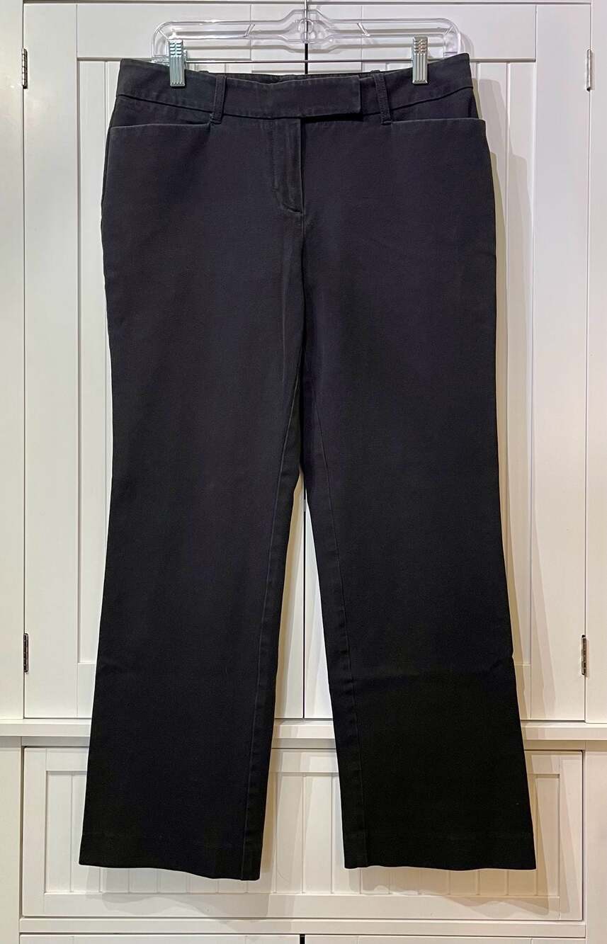 Talbots Signature Straight Leg Pants Black Petites Size 6P